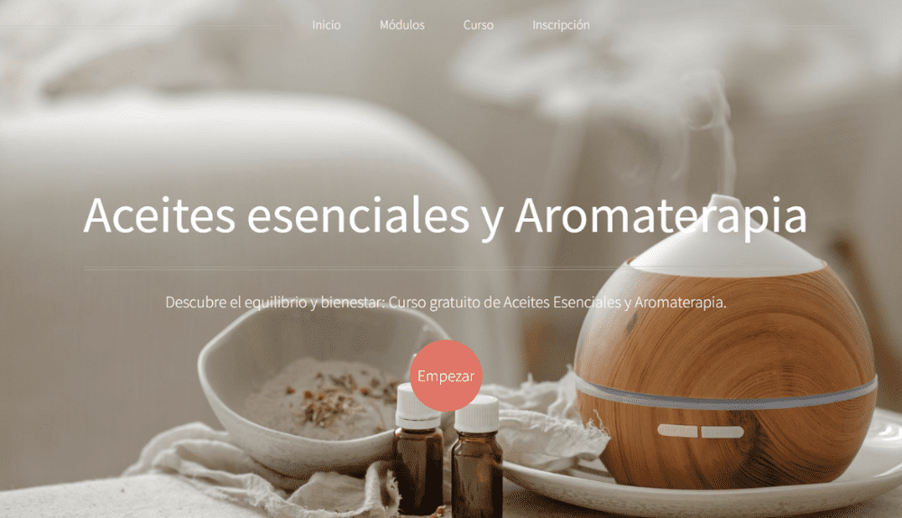 Curso gratuito de Aceites Esenciales y Aromaterapia